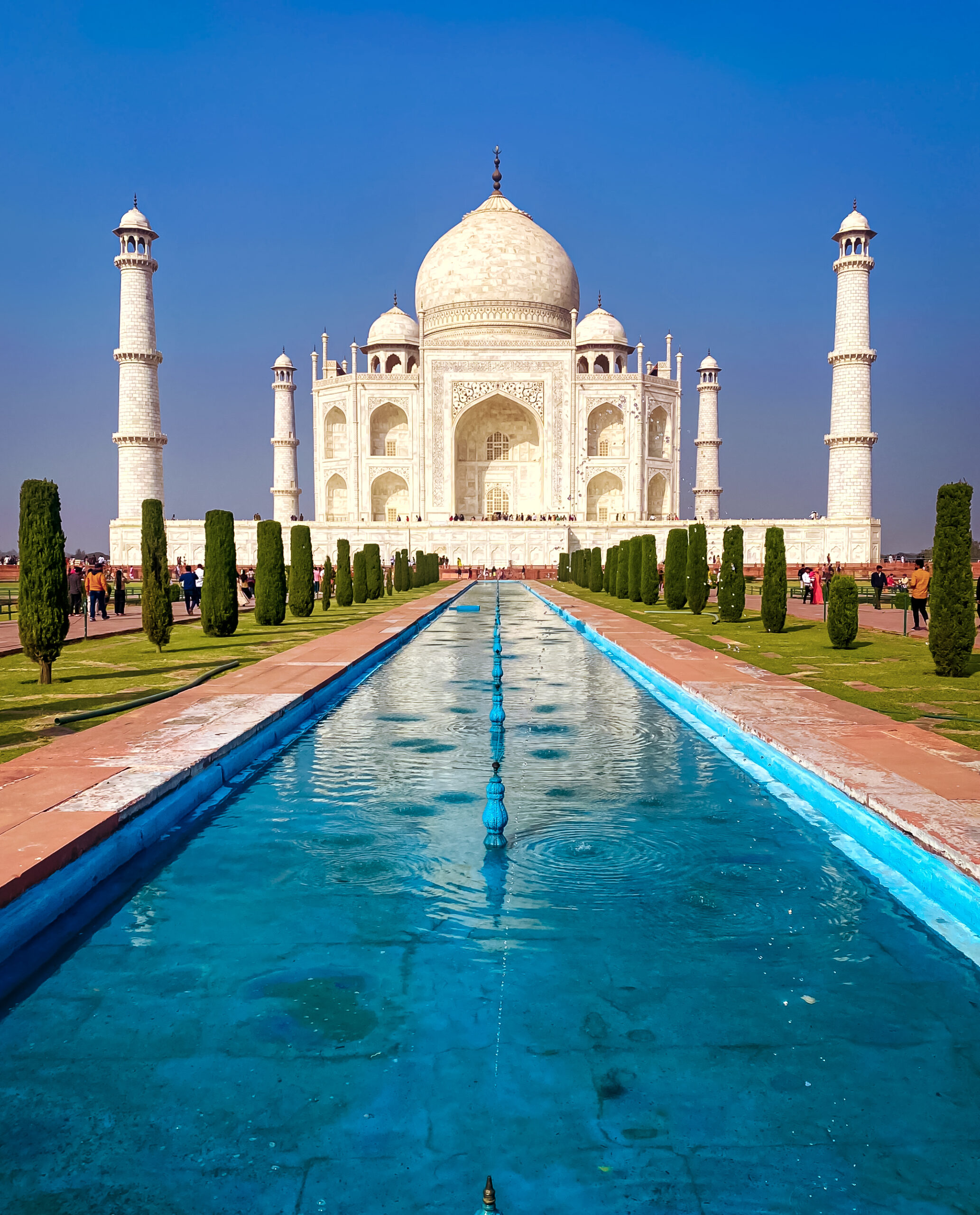 agra uttar pradesh india 12152022 taj mahal agra india tourists visiting popular tourist attraction scaled